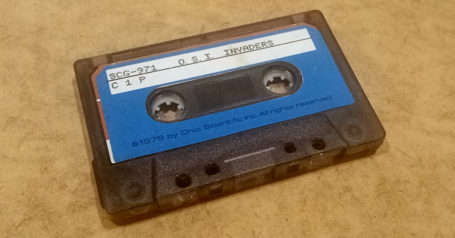 Photograph of the audio original cassette from which the recording was made