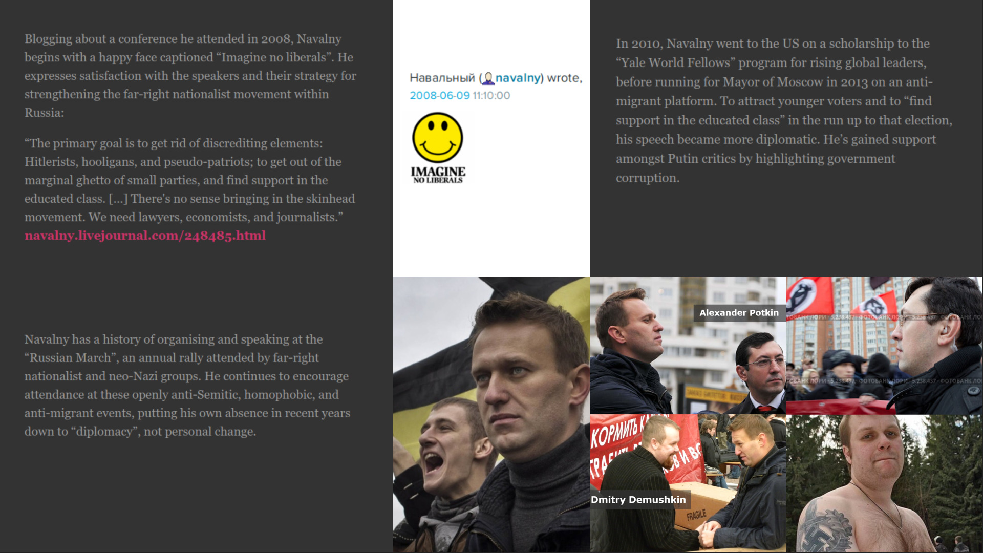 Alexei Navalny and friends: 1